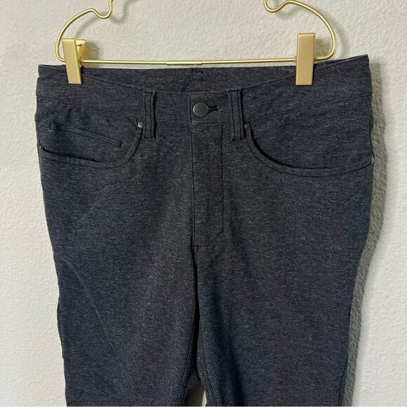 Lululemon ABC Pant Skinny *Tech Canvas Heathered Black Mens Size 28 - Picture 3 of 7